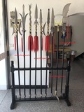 A Set of Traditional 9 pieces of Wushu Long Weapons