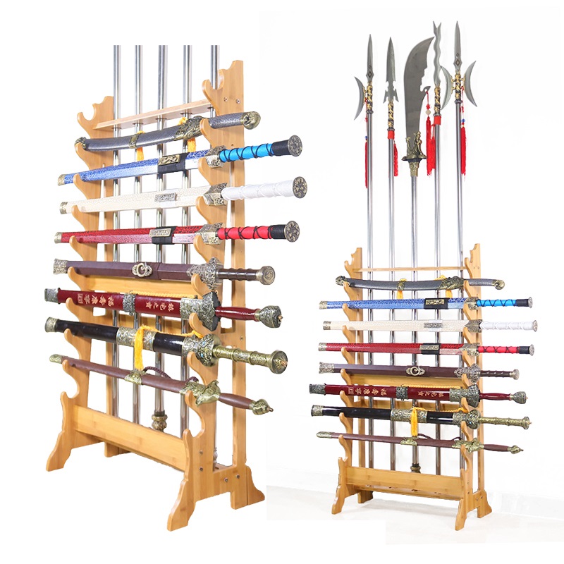 Best MultiUse Wushu Long Weapon Racks Sword Stands Martial Arts Swords