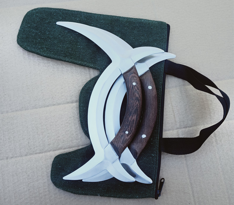 Double Deer Horns Ba Gua Yue Wushu Deer Horn Swords Everything Wushu