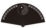 Full Metal Chinese Fans Wushu Tai Chi Fans EDC Self-Defence Fans with Tai Chi Design