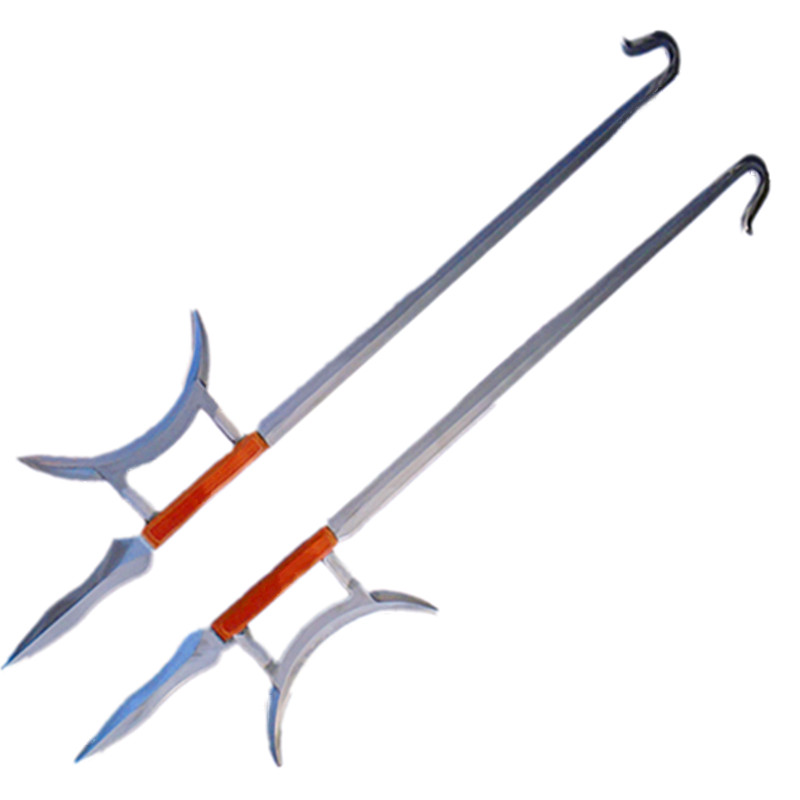 ushu Kung Fu Tiger Head Double Hooks Tiger Hook Swords