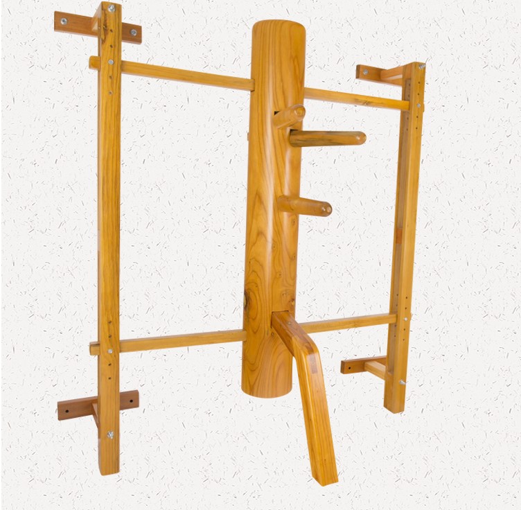 Wall Mounted Wing Chun Wooden Dummy-Birch - Everything Wushu