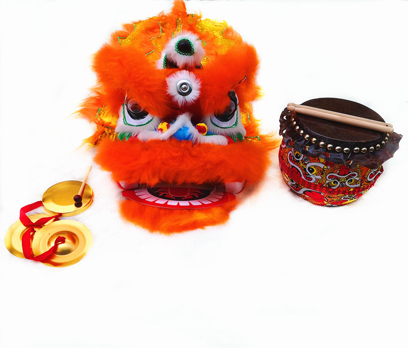 Hot Sales! Kids Sized Lion Dance Costume Equipment4 Pieces as a set
